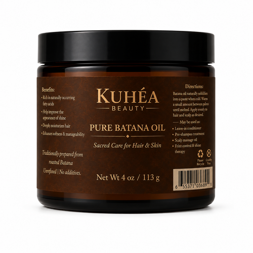 KUHÉA Pure Batana Oil – 4 oz | Sacred Hair & Skin Treatment