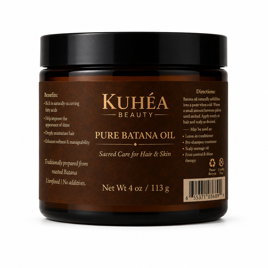 KUHÉA Pure Batana Oil – 4 oz | Sacred Hair & Skin Treatment